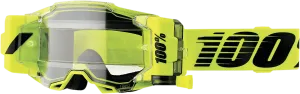 100% Armega Forecast Goggles - Nuclear Citrus Frame - Clear Lens