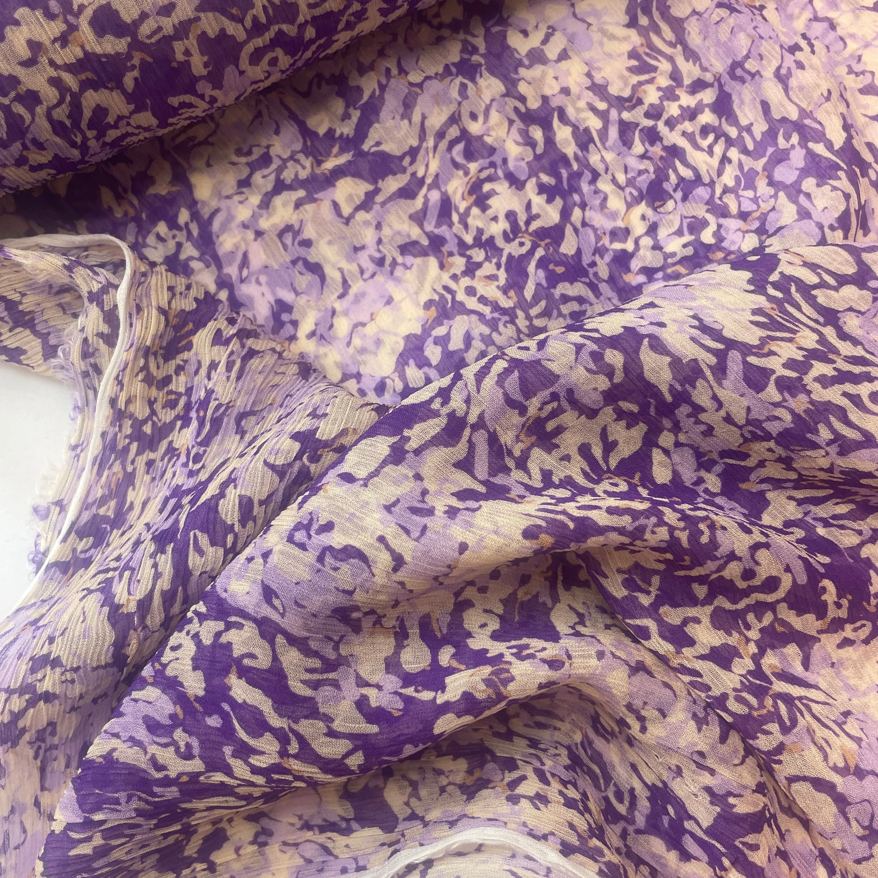 1m Purple haze Crinkle Viscose Georgette