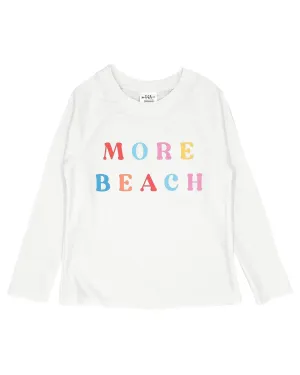 2yrs, 8yrs More Beach Long Sleeve Rash Guard Top in White