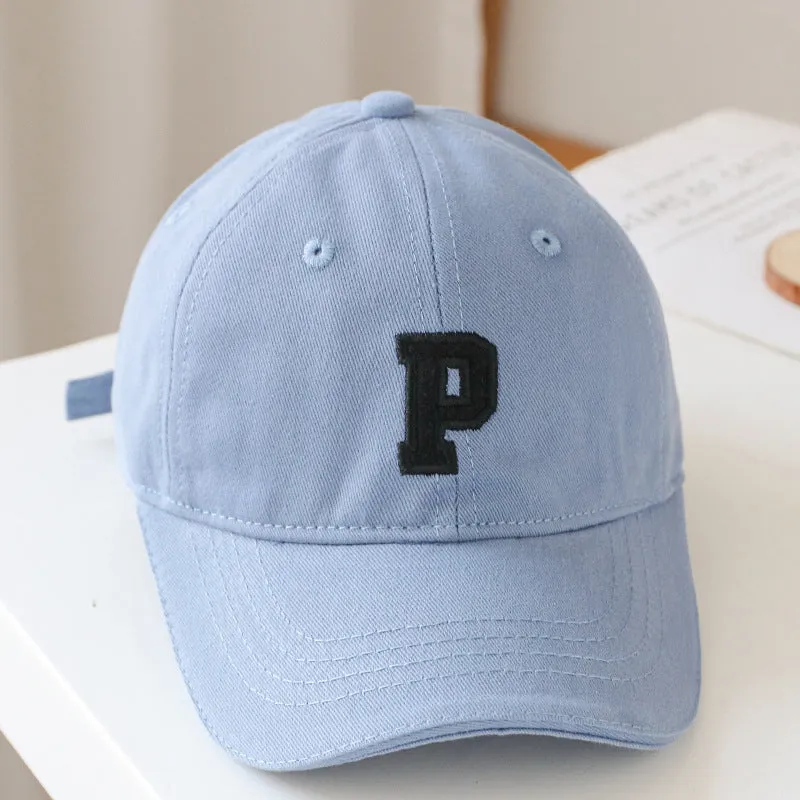 Baby Solid Color Embroidered Design Fashion Sunshade Baseball Hats by MyKids-USA™