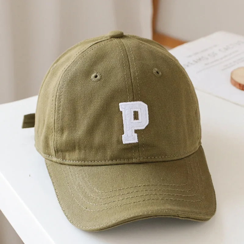 Baby Solid Color Embroidered Design Fashion Sunshade Baseball Hats by MyKids-USA™