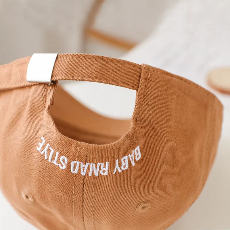 Baby Solid Color Embroidered Design Fashion Sunshade Baseball Hats by MyKids-USA™