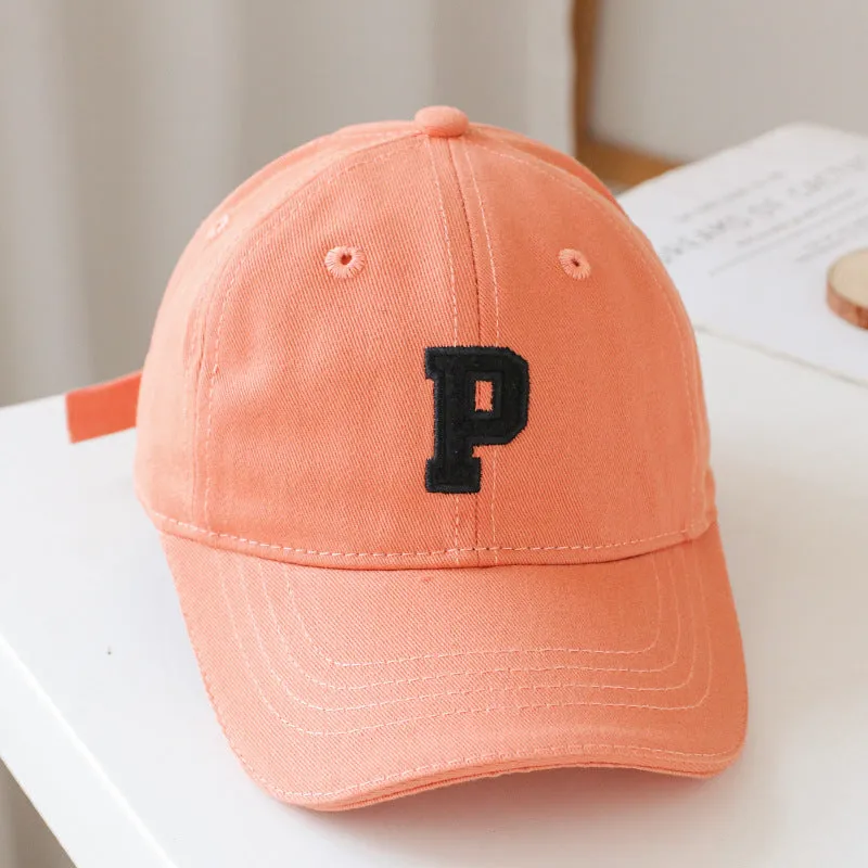 Baby Solid Color Embroidered Design Fashion Sunshade Baseball Hats by MyKids-USA™