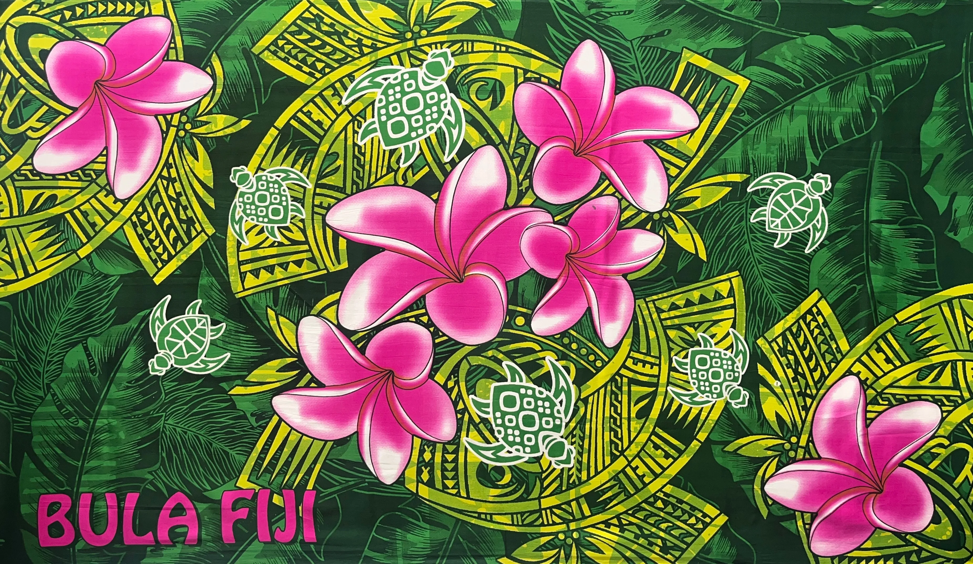 Bula Fiji Turtle Sarong