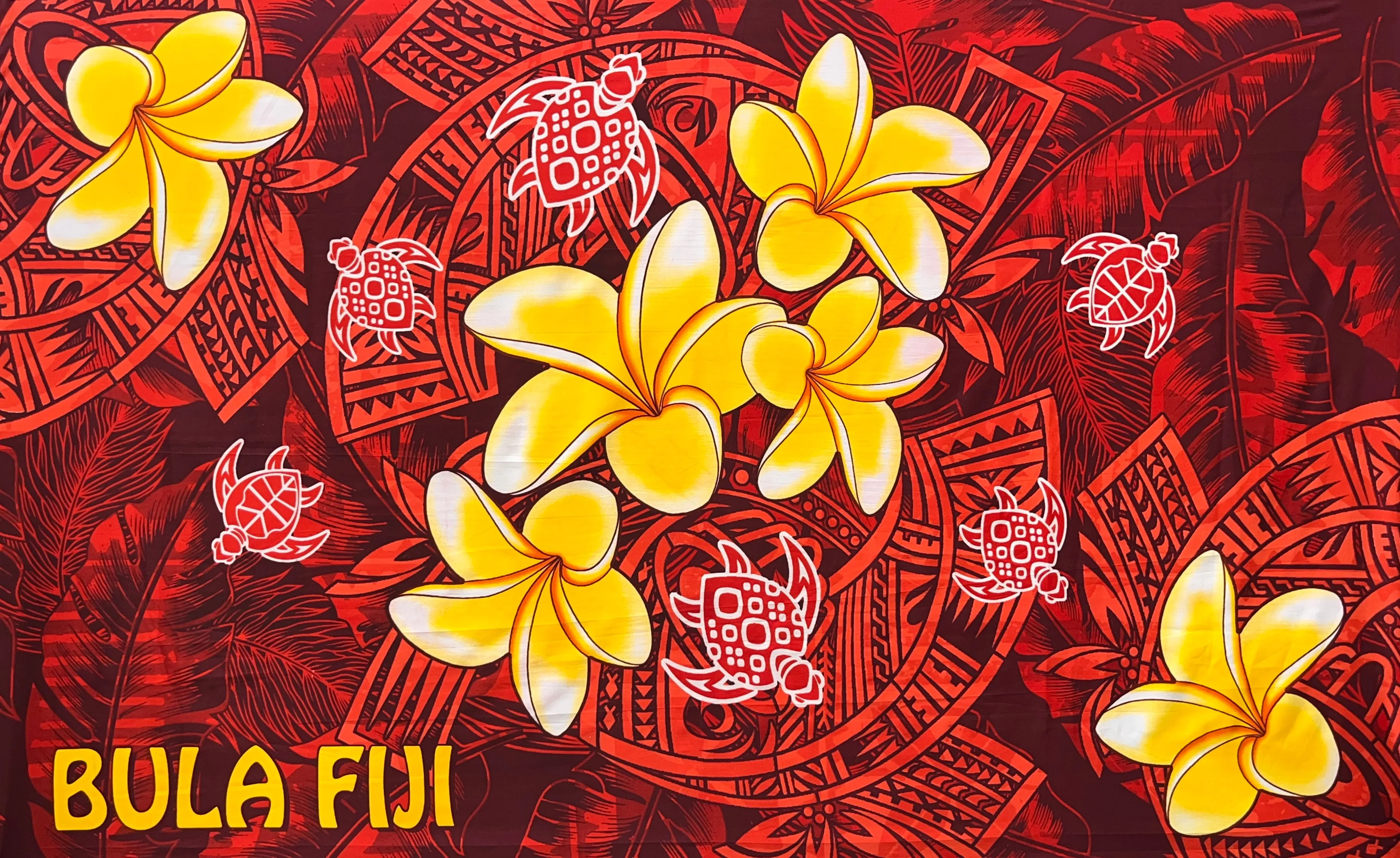 Bula Fiji Turtle Sarong