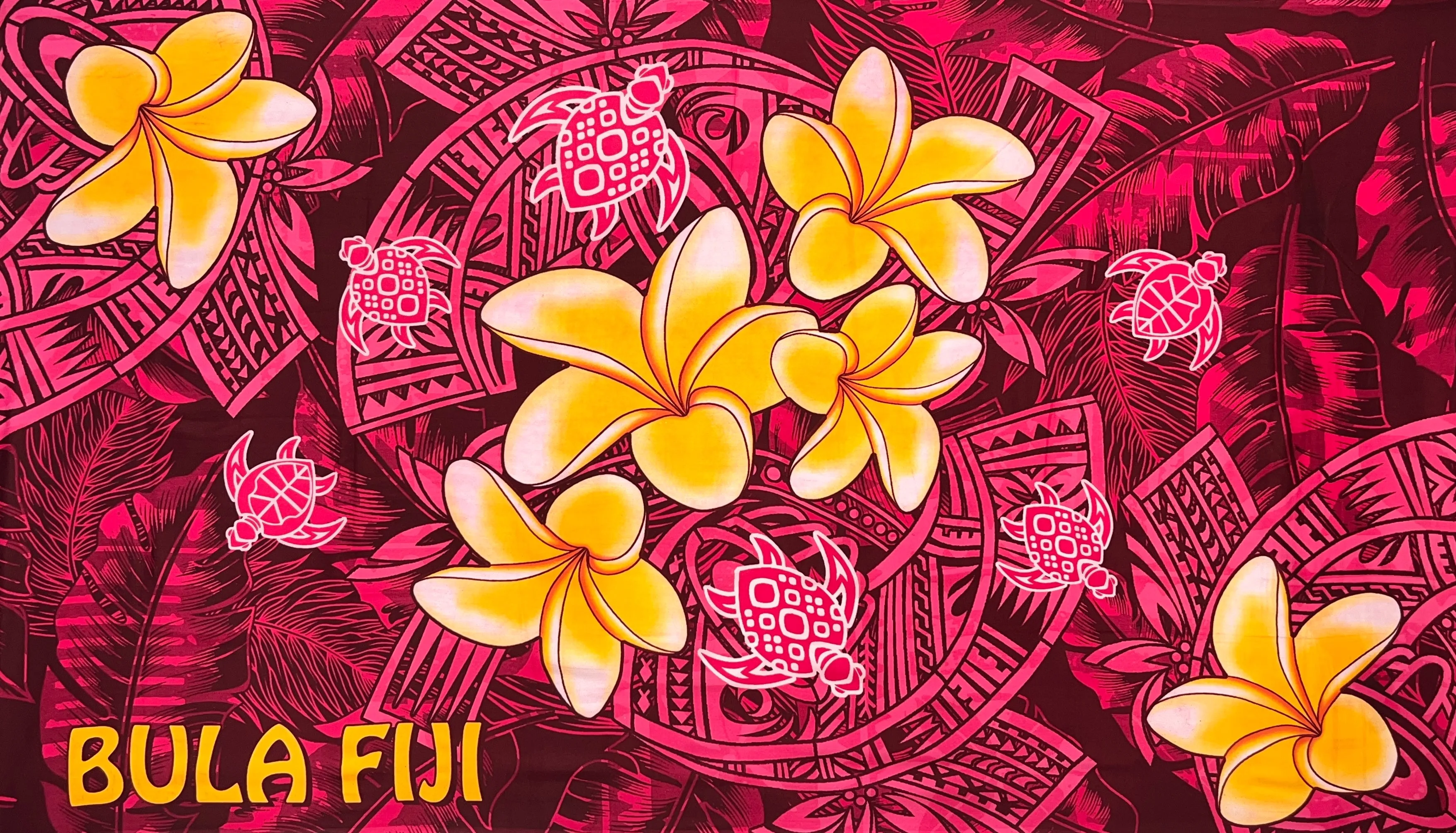Bula Fiji Turtle Sarong