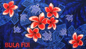 Bula Fiji Turtle Sarong