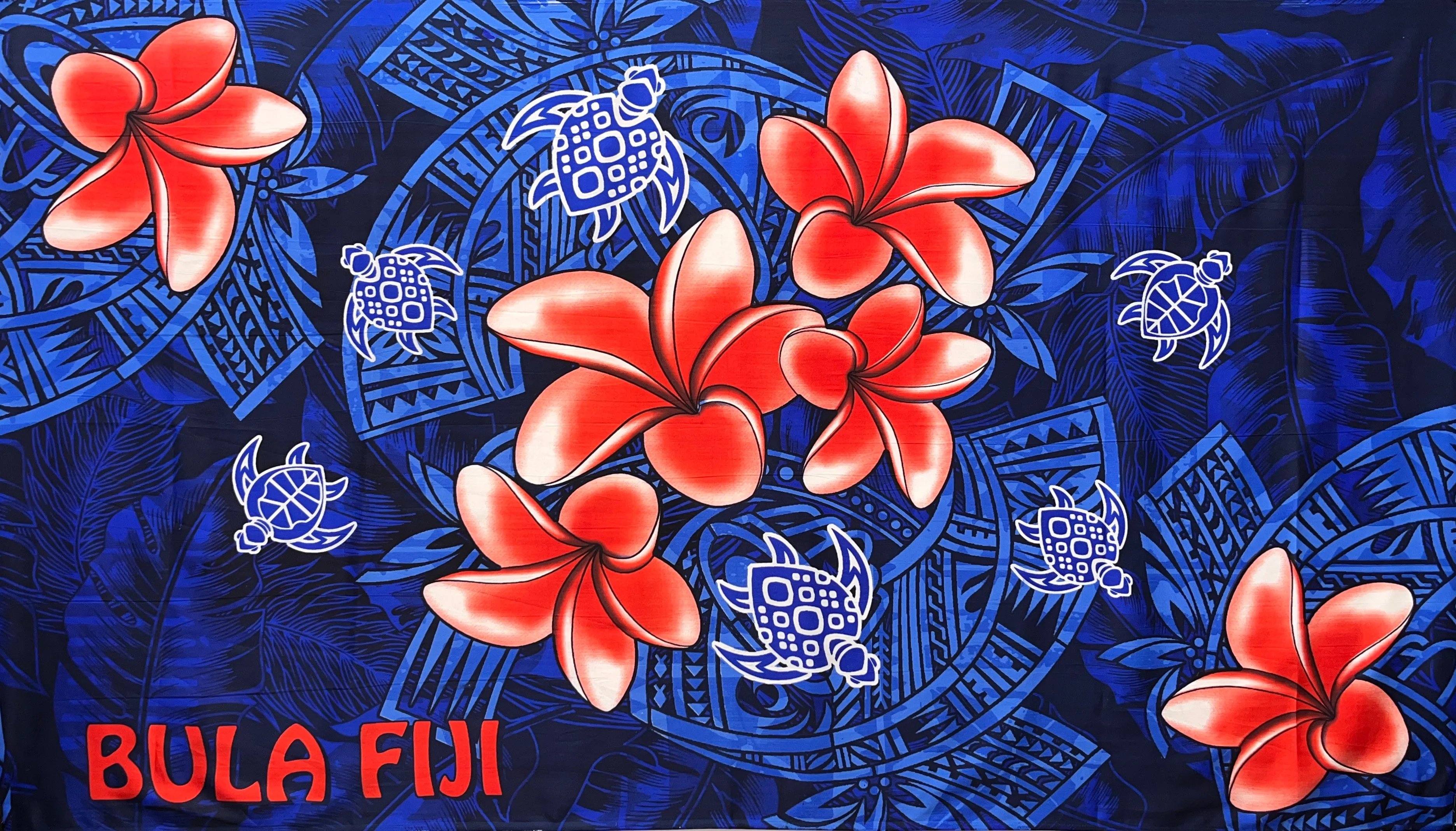 Bula Fiji Turtle Sarong