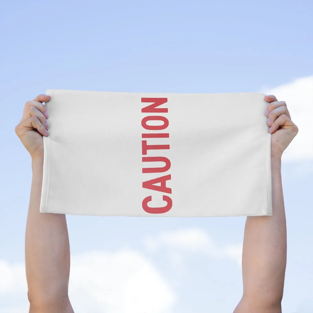 Caution Rally Towel, 11x18
