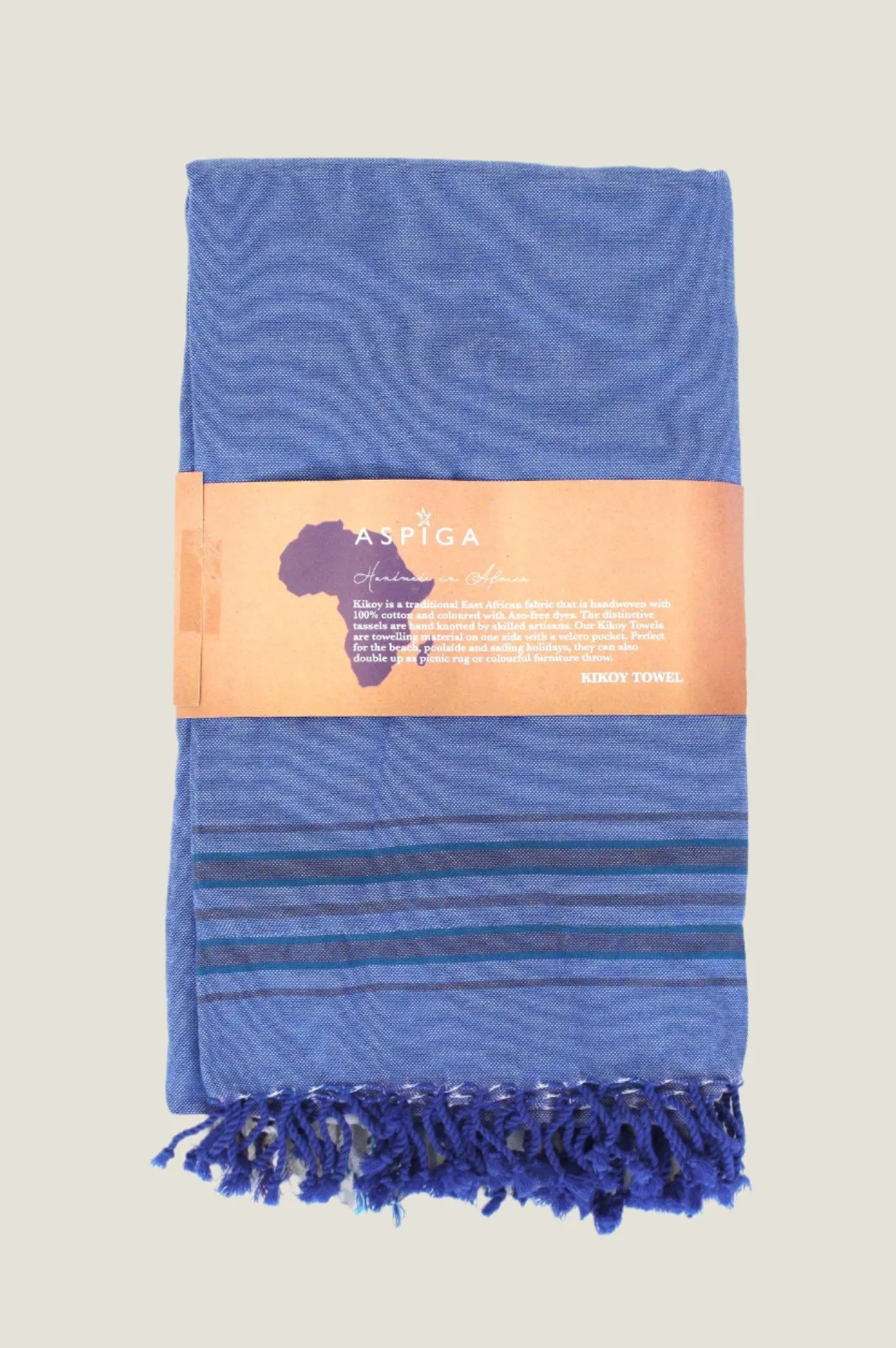 Classic Kikoy | Denim Blue/White