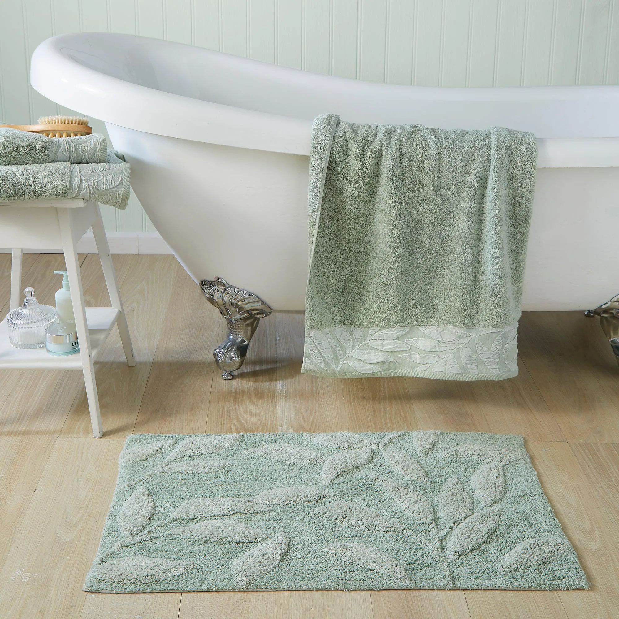 Dreams & Drapes Lacie Towel - Steel/Sage