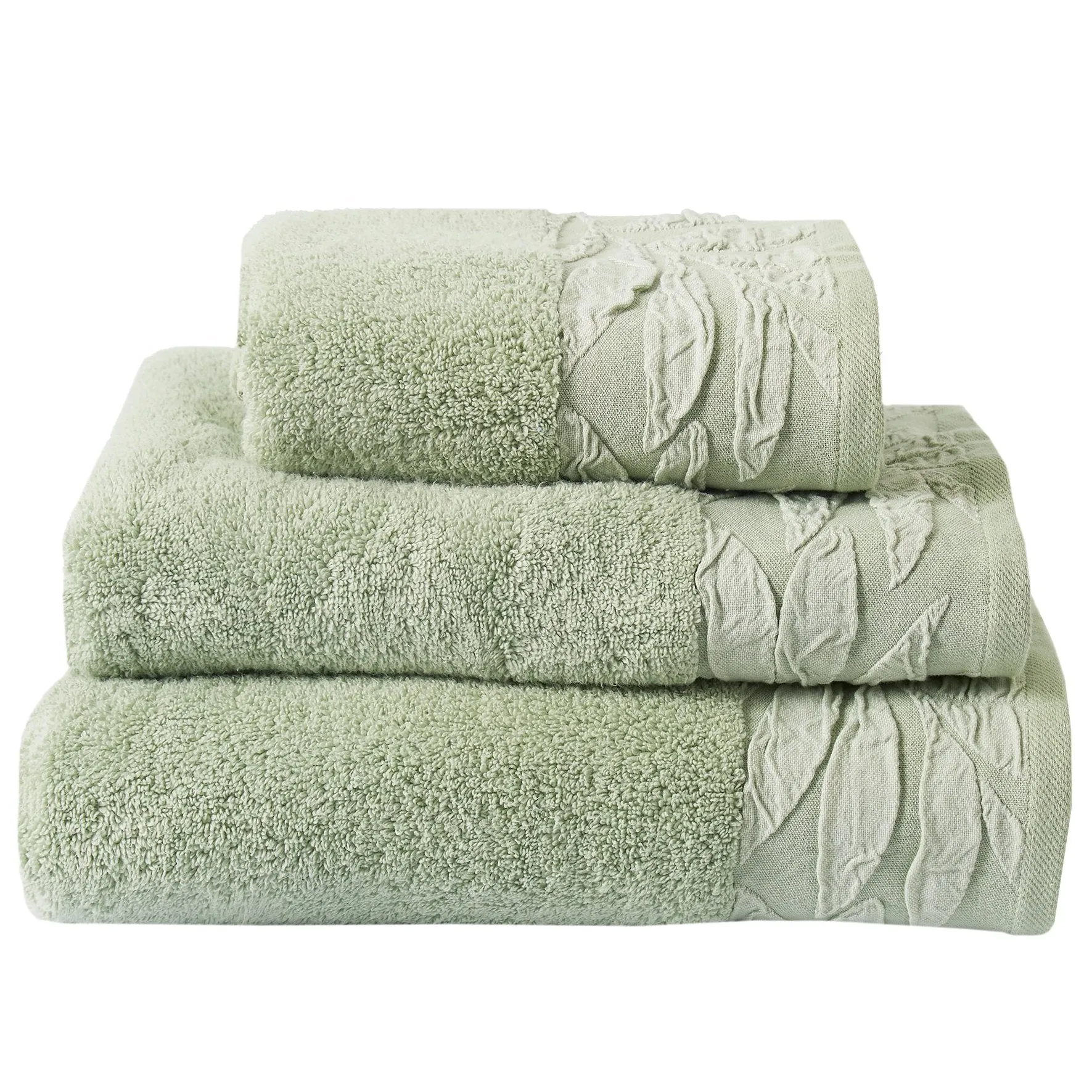 Dreams & Drapes Lacie Towel - Steel/Sage