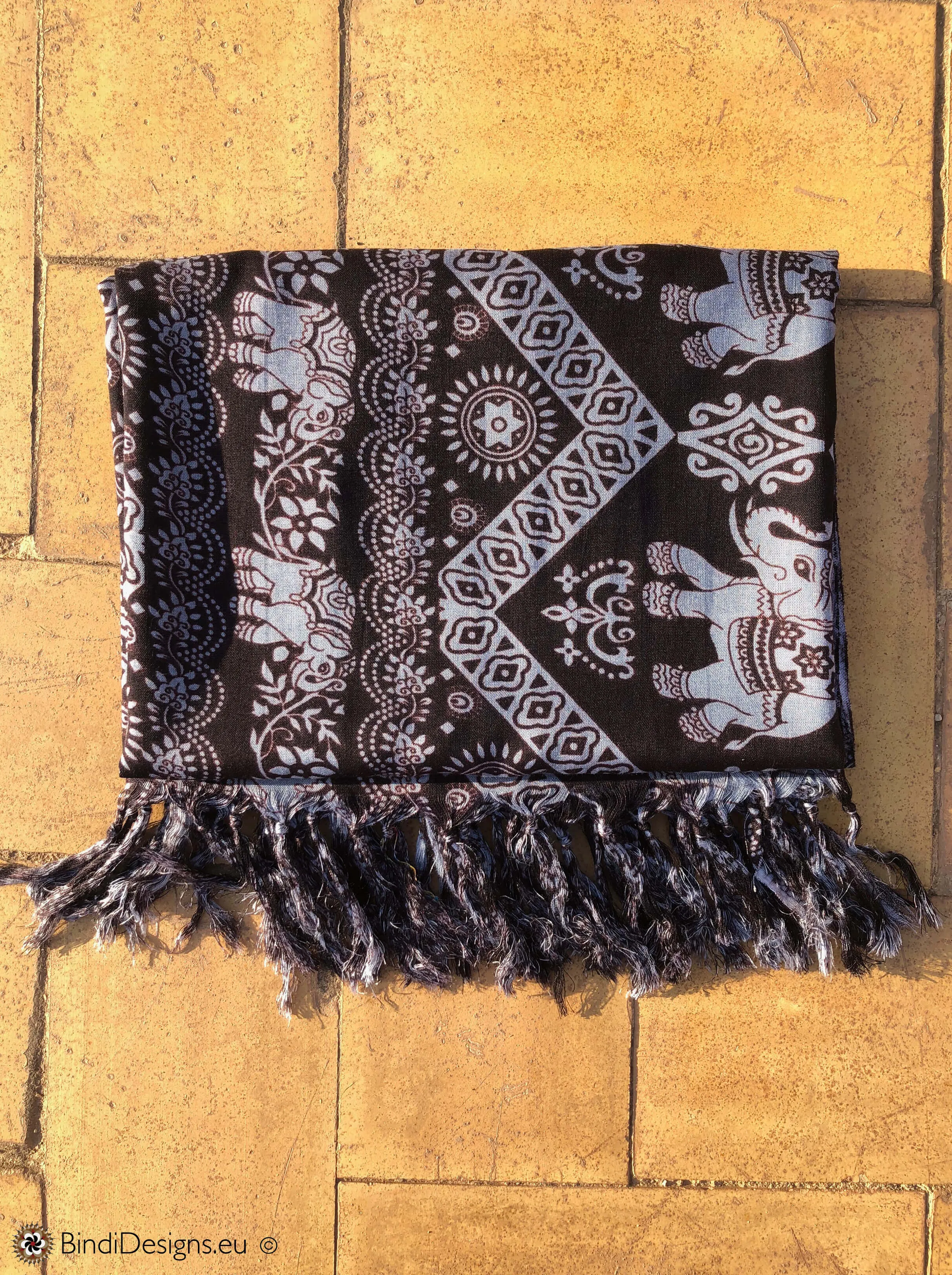 Elephant Print Sarong Beach Wrap