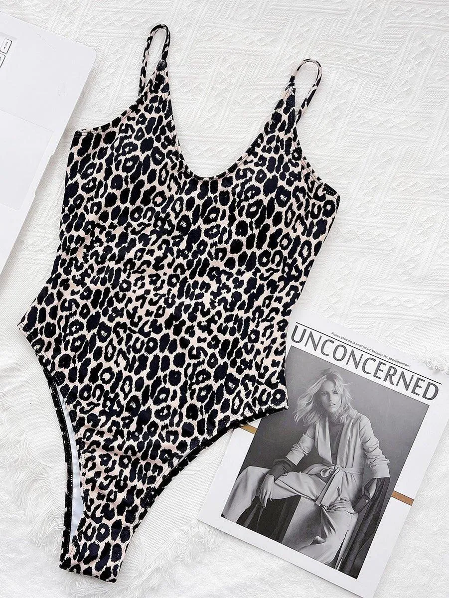 GFIT® New Sexy One Piece Leopard Swimsuit