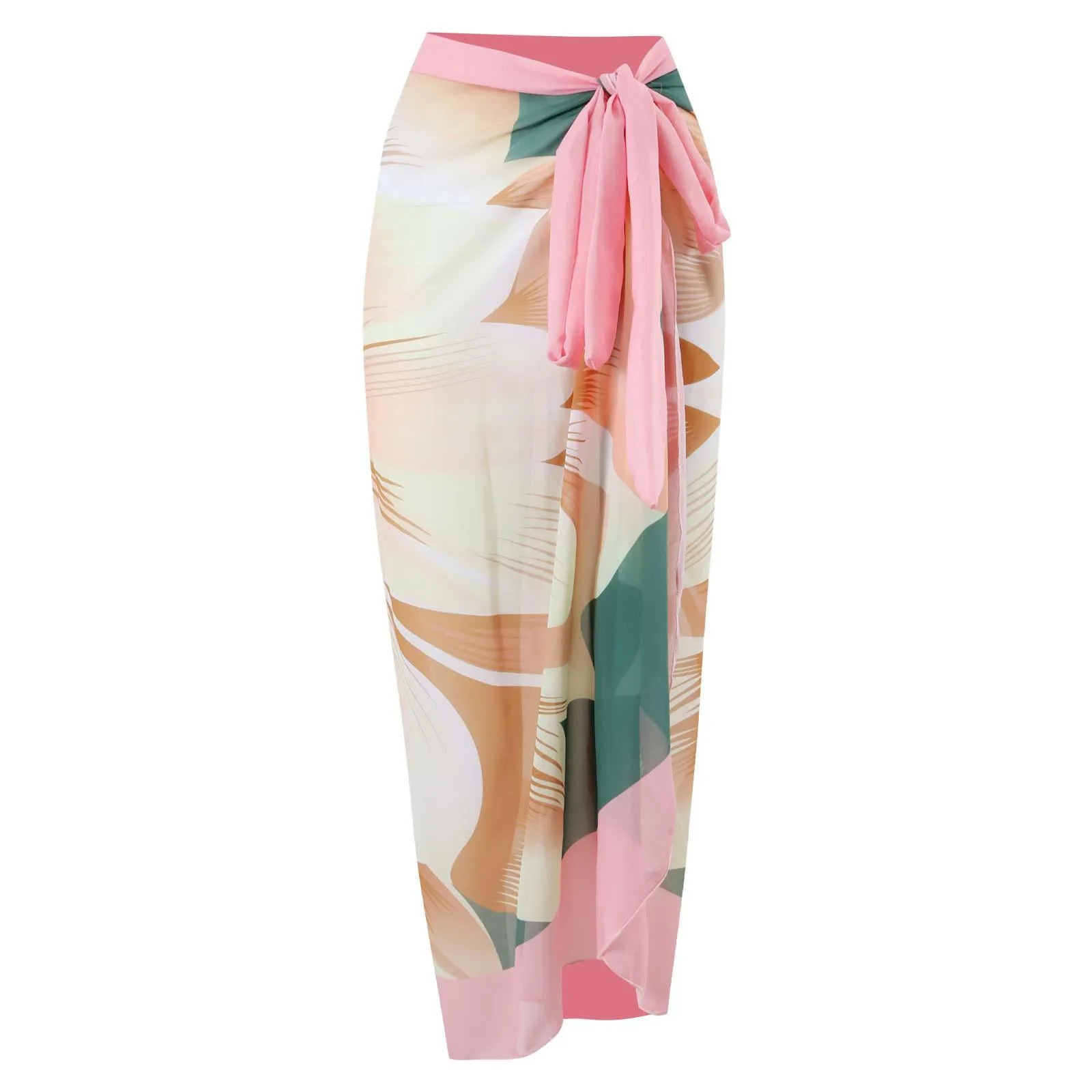 GFIT® One Piece Swimwear With Beach Long Cover-Ups Skirts