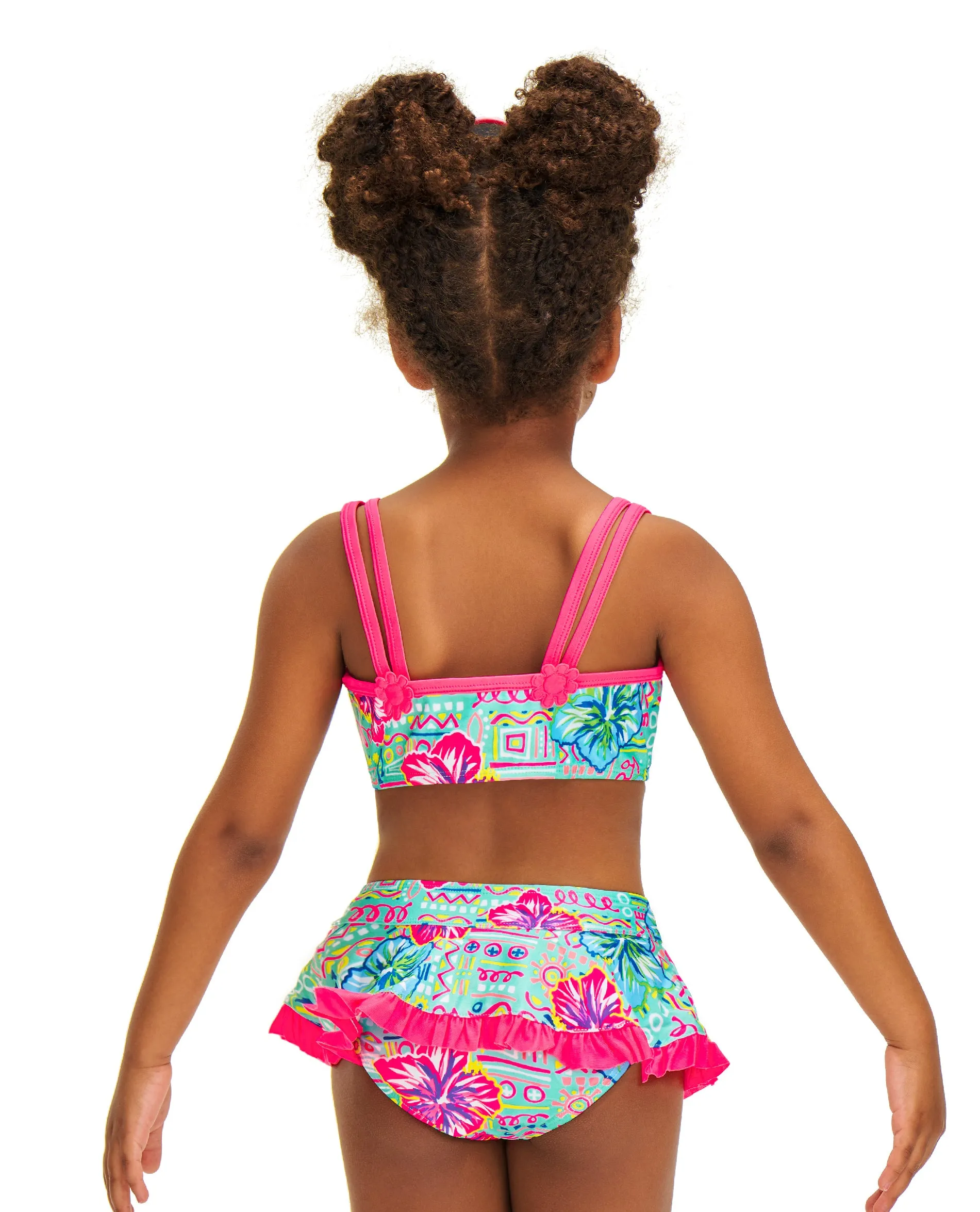 Girls Two Piece Swimsuits Floral Bathing Suit