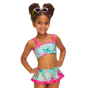Girls Two Piece Swimsuits Floral Bathing Suit