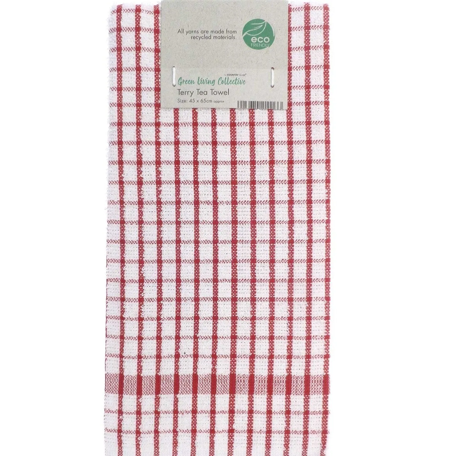 Green Living Recycled Terry Tea Towels (2 Pack)
