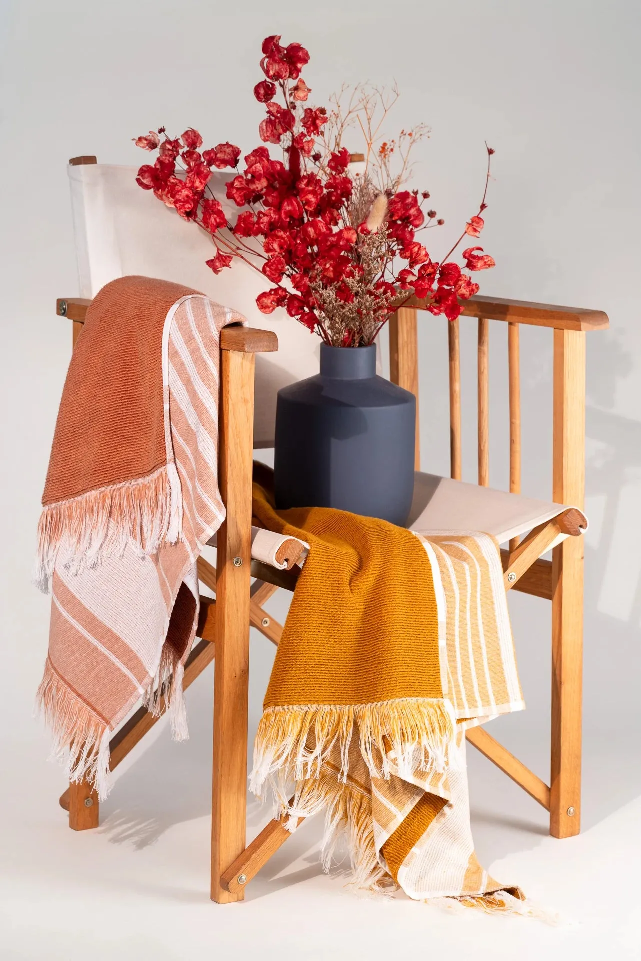 Hamam Towel – Double Sided with Terry fabric – Gold