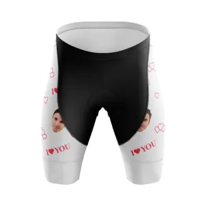 I love you Custom Face Shorts (white)