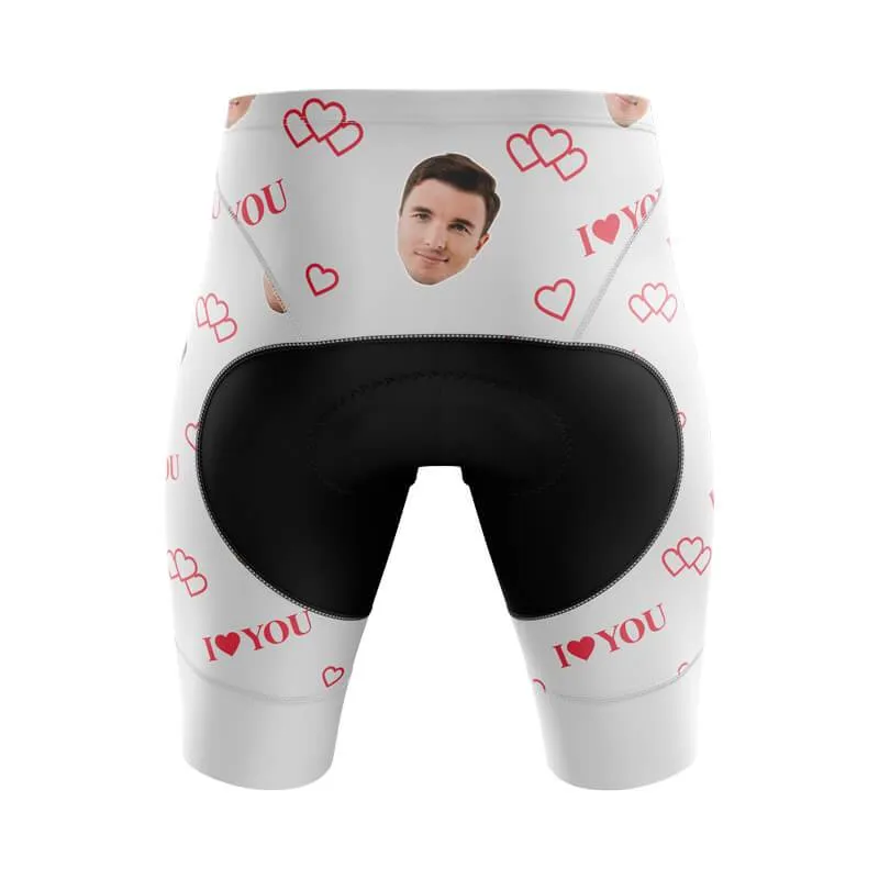 I love you Custom Face Shorts (white)