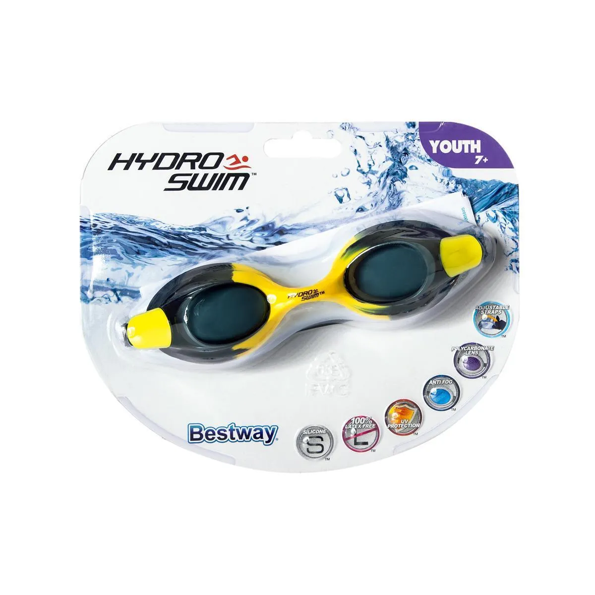 Kids' Hydro-Swimâ„¢ Goggles, Ocean Crest, Ages 7  Assorted