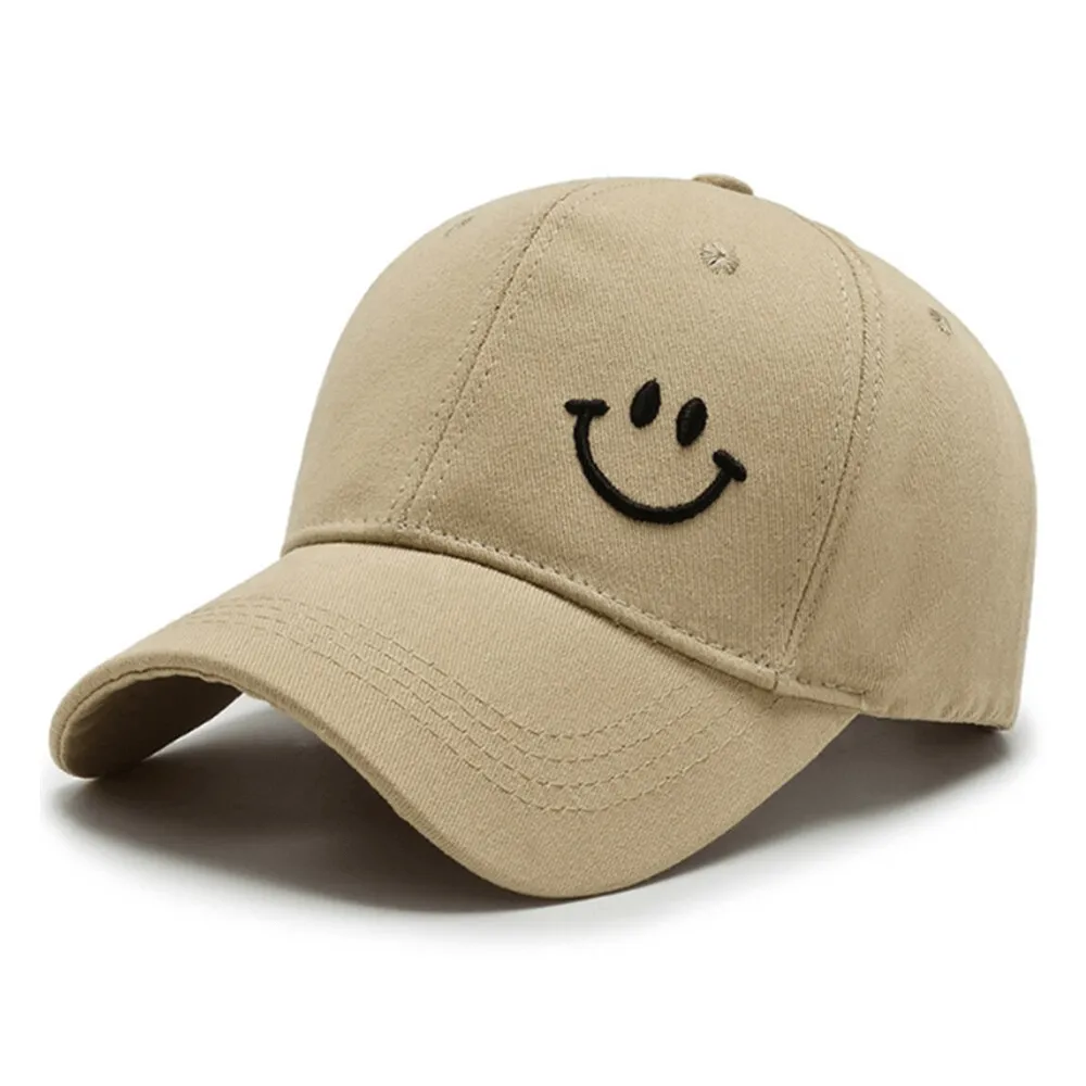 Men's and Women's Sunscreen Baseball Cap with Smile Print - SF0819