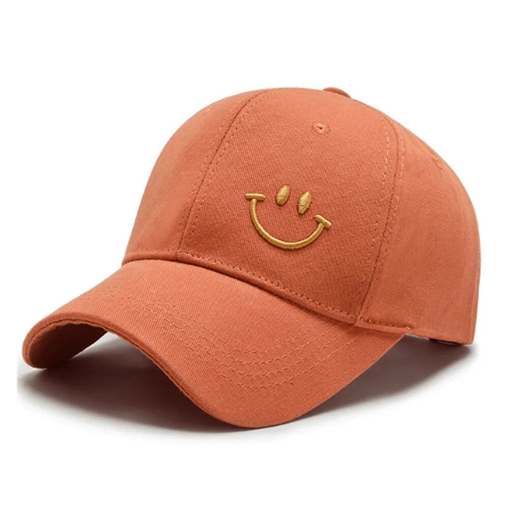 Men's and Women's Sunscreen Baseball Cap with Smile Print - SF0819