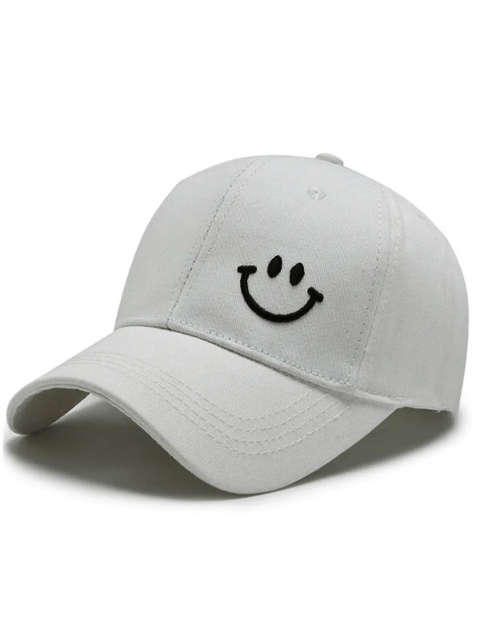 Men's and Women's Sunscreen Baseball Cap with Smile Print - SF0819