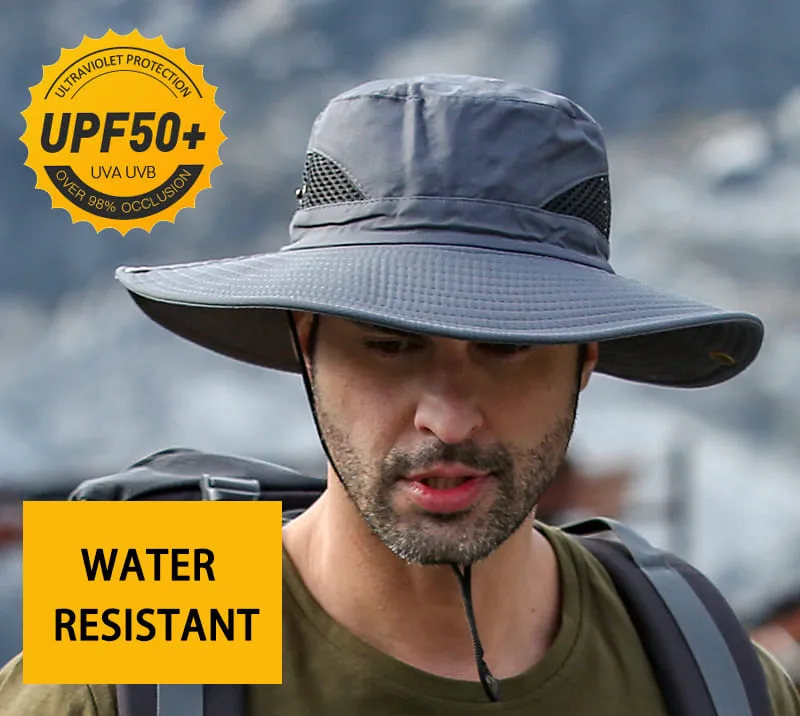 Men's summer outdoor mountaineering hat fishing breathable ultraviolet sunshade hats