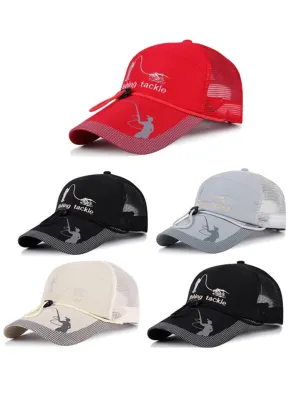 Mesh Fishing Multifunction Cap with Drawstring Adjustable - SF0572