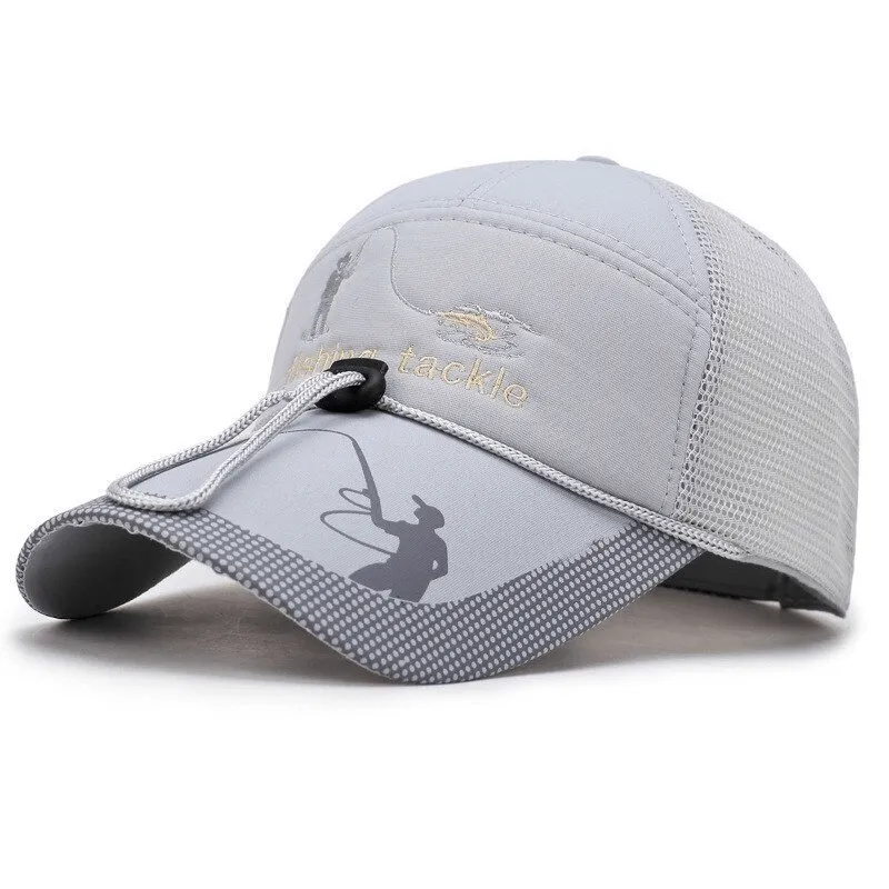 Mesh Fishing Multifunction Cap with Drawstring Adjustable - SF0572