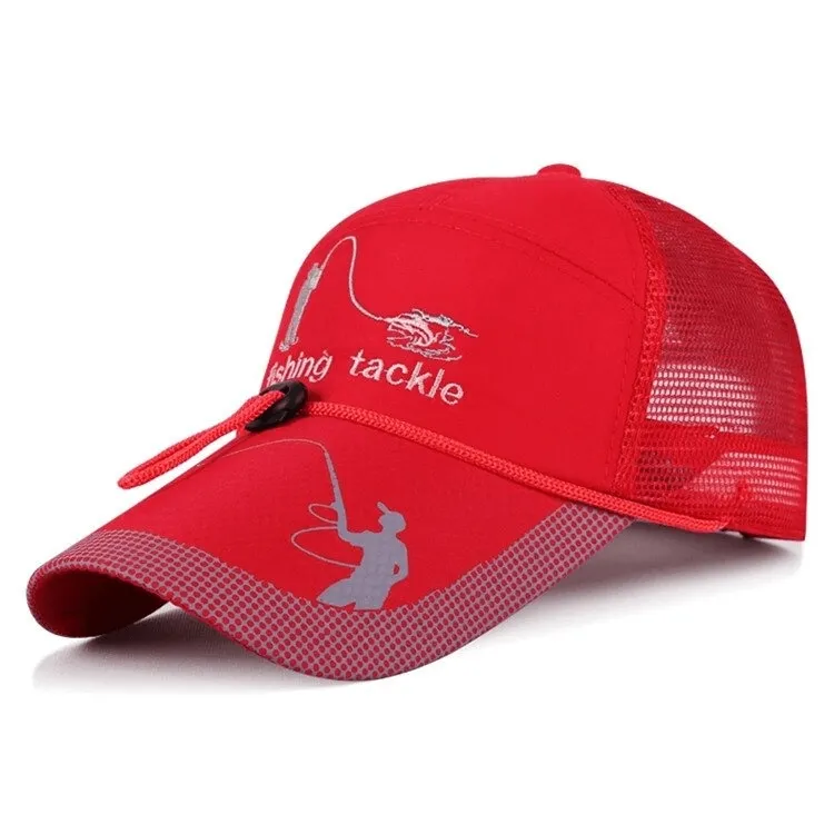 Mesh Fishing Multifunction Cap with Drawstring Adjustable - SF0572