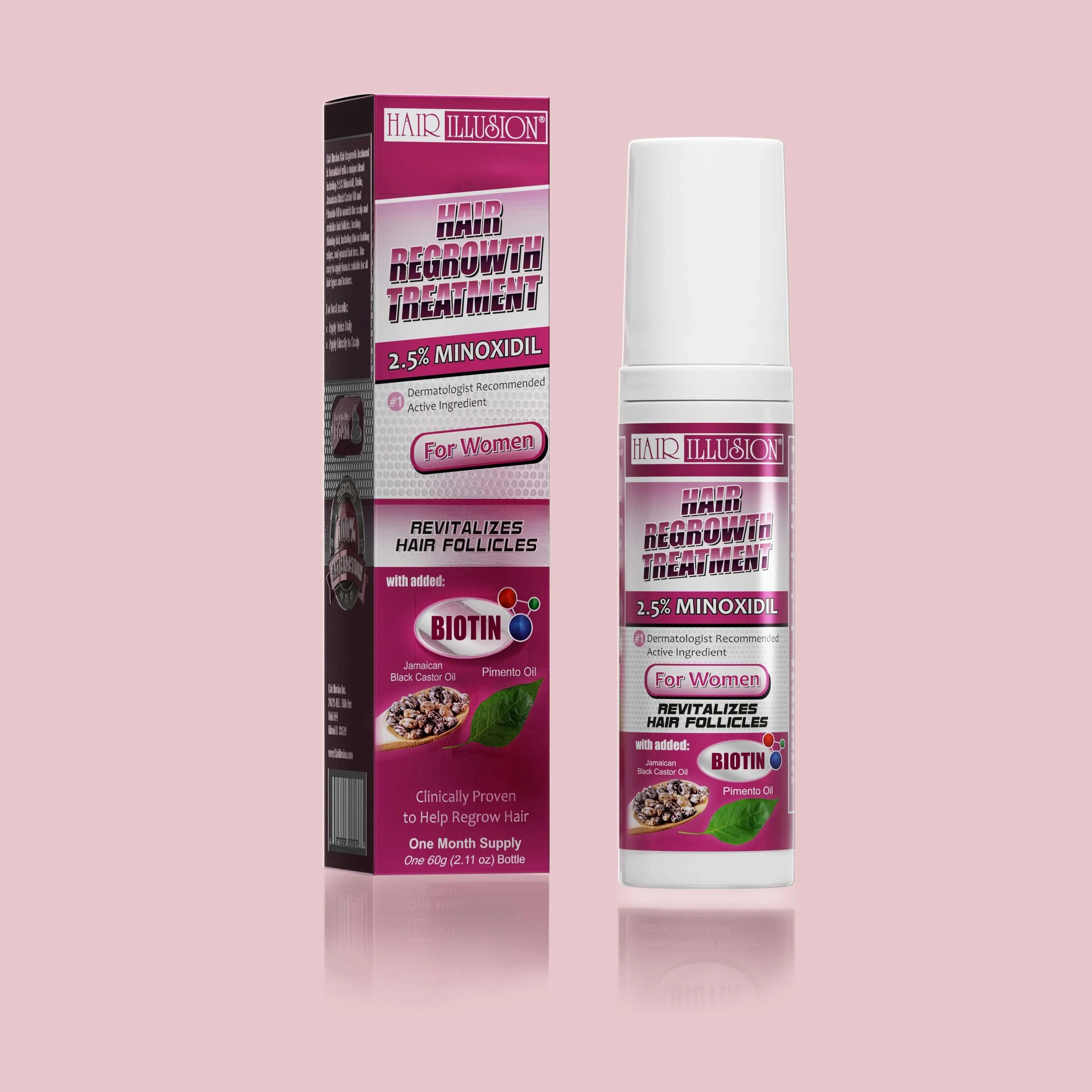 Minoxidil (Rogaine) 2.5% Women's Hair Regrowth Foam (Pack of 3)