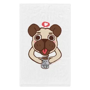 More Pug Coffee Please Rally Towel, 11x18