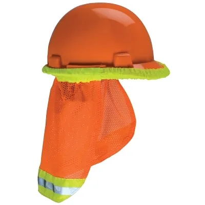 MSA 10098032 HI-VIZ YLW-GRN SUNSHADEW/REFLC STRIPE/ORNG BAND