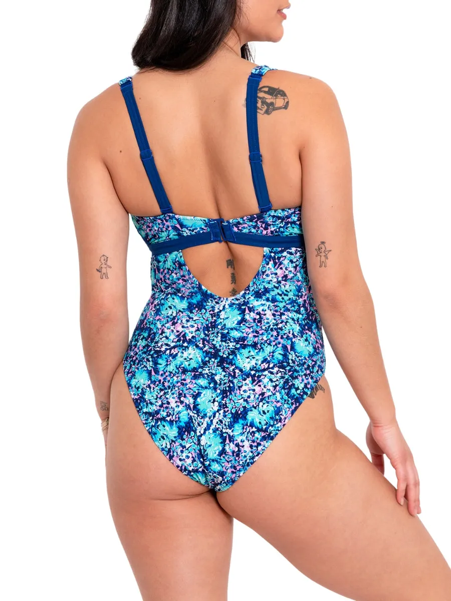 Mykonos Reversible Non Wired Swimsuit - Blue Print