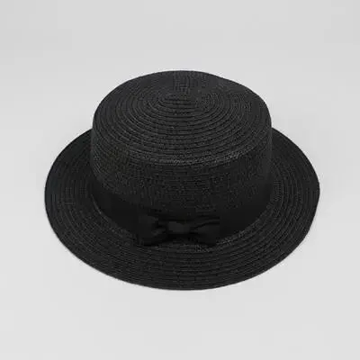 New Summer Parent-Child Bucket Cap Women Sun Visor Bowknot Straw Hat Girls Outdoor Beach Travel Sunshade Wide Cap
