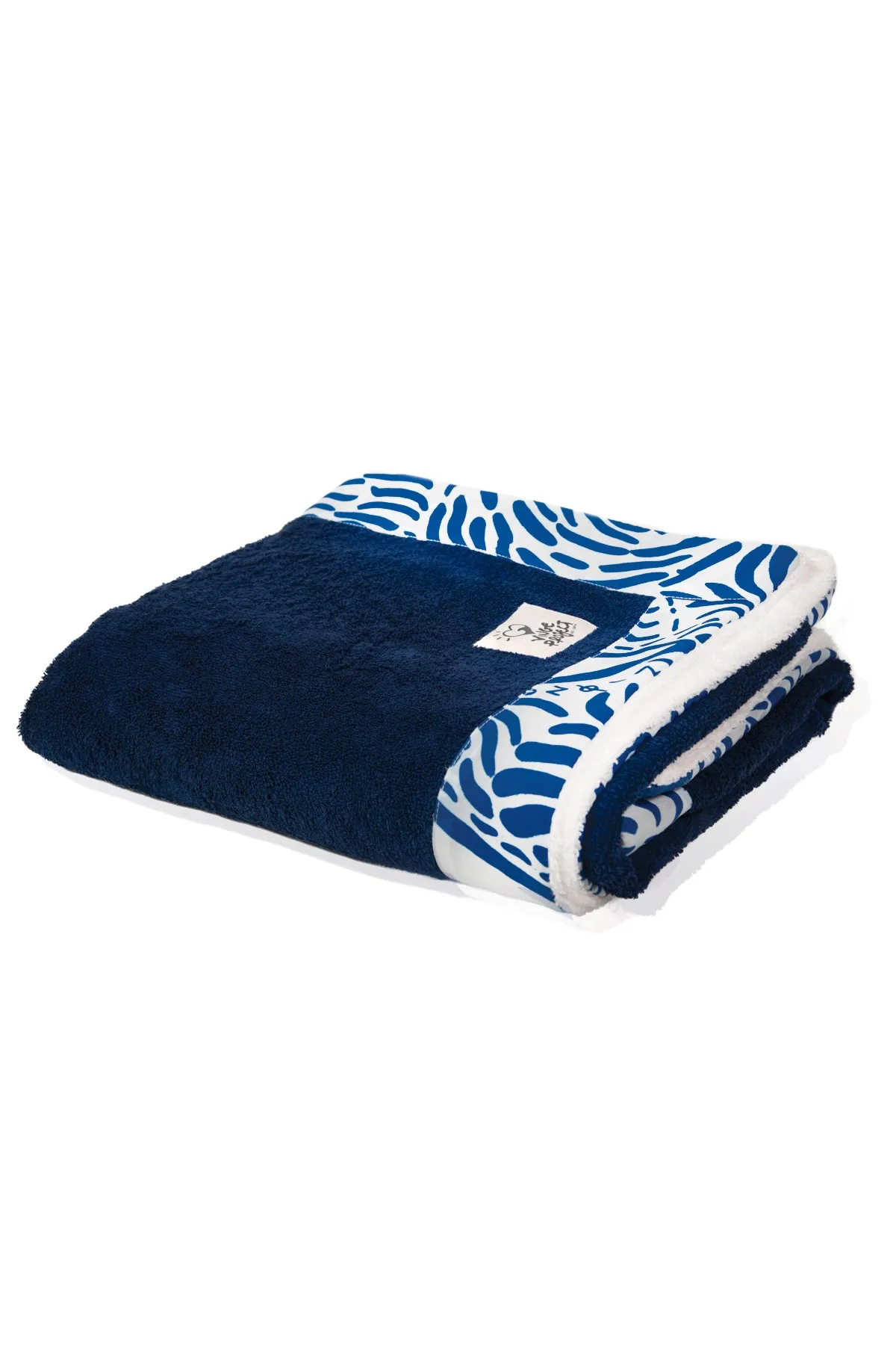 "Kala Taksidia" Beach Towel in Blue & Sailor