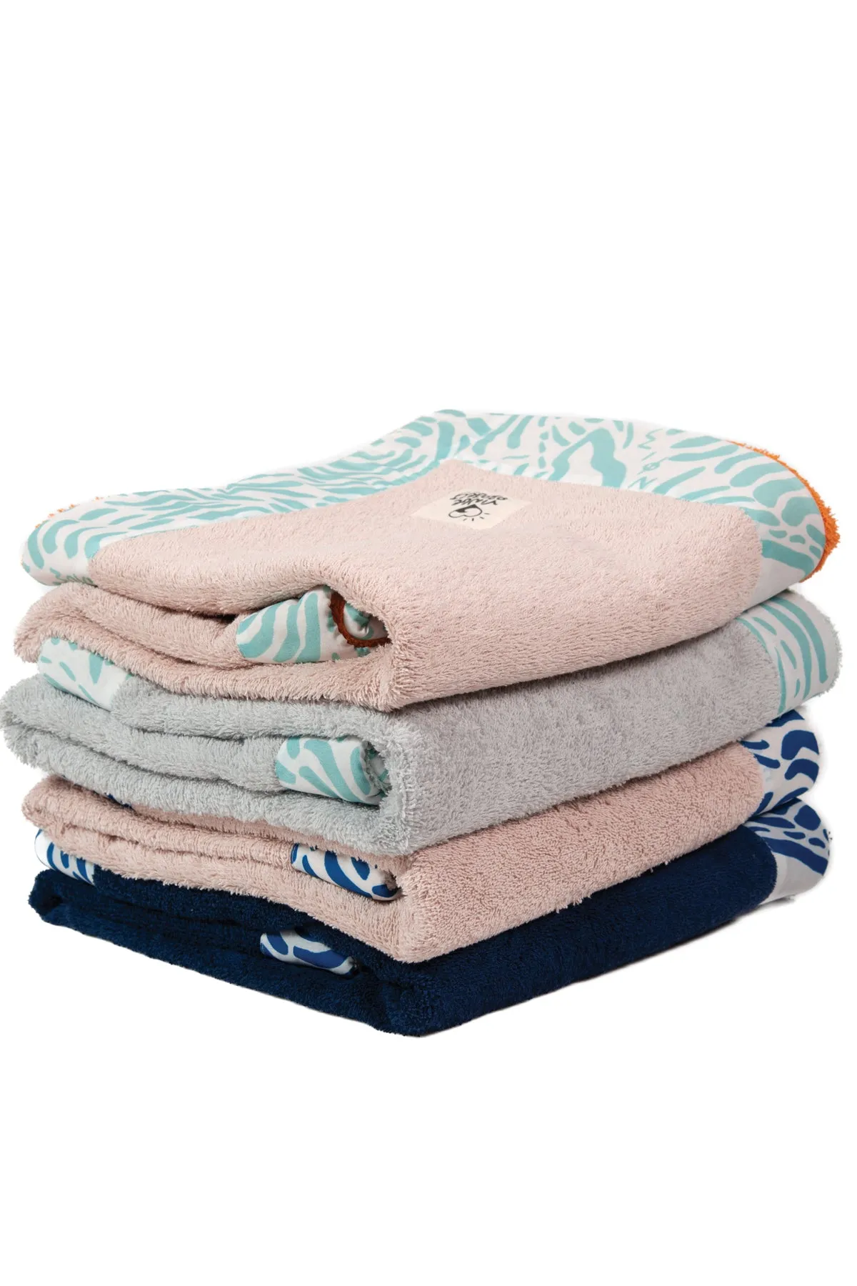 "Kala Taksidia" Beach Towel in Blue & Sailor