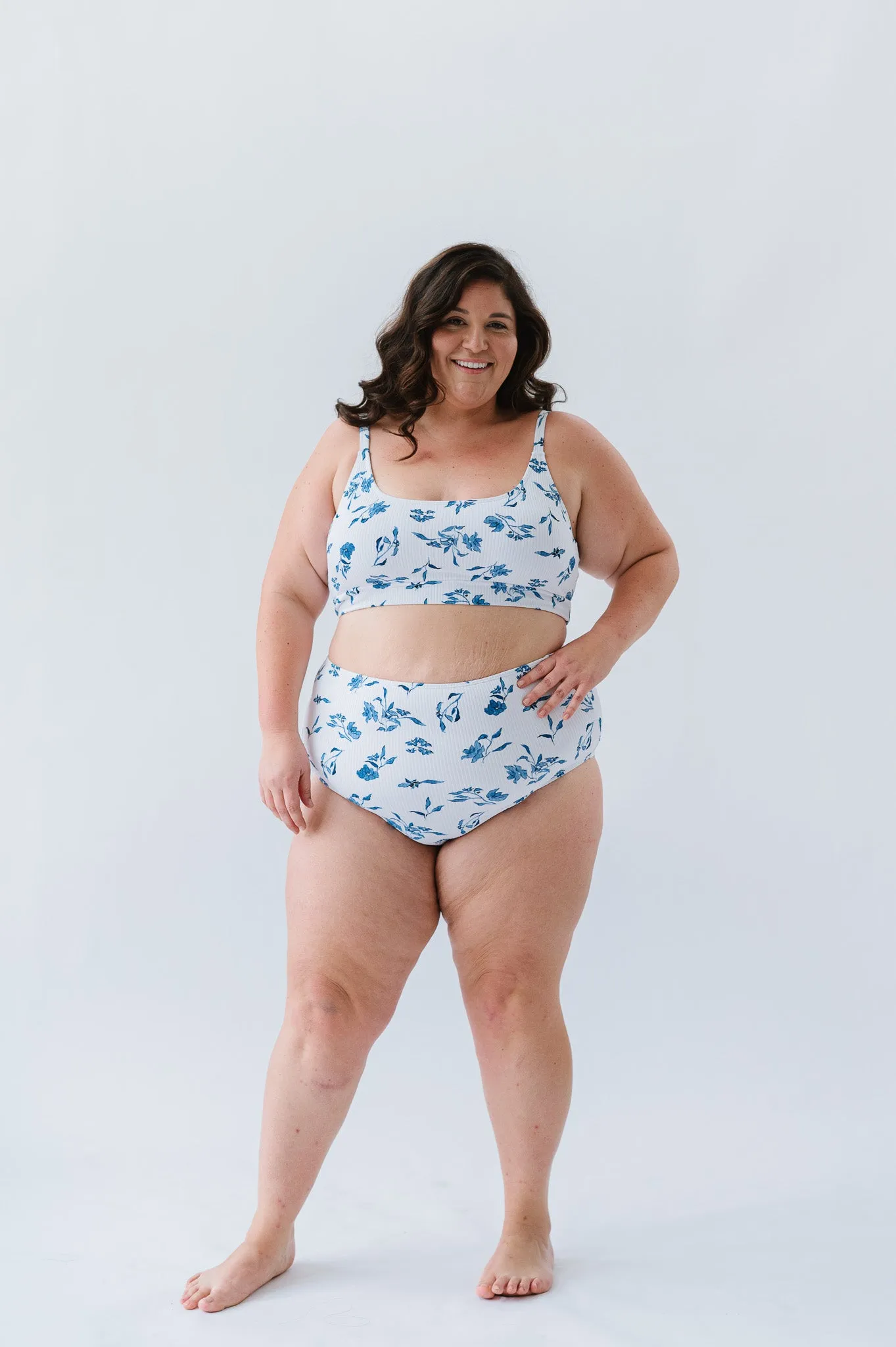 Salty Air Top | Ocean Blue Floral
