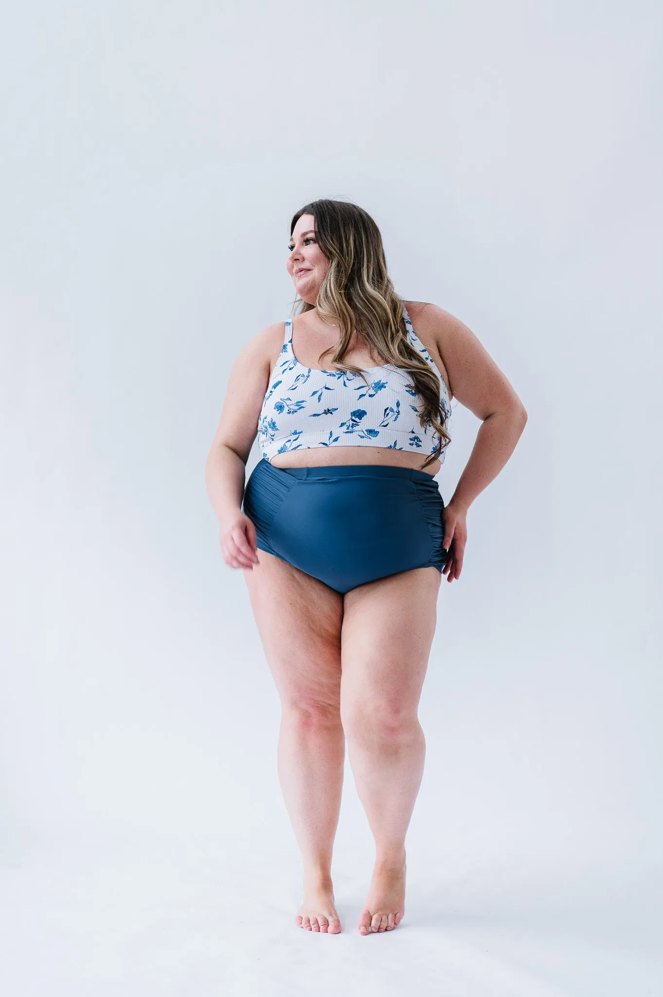 Salty Air Top | Ocean Blue Floral