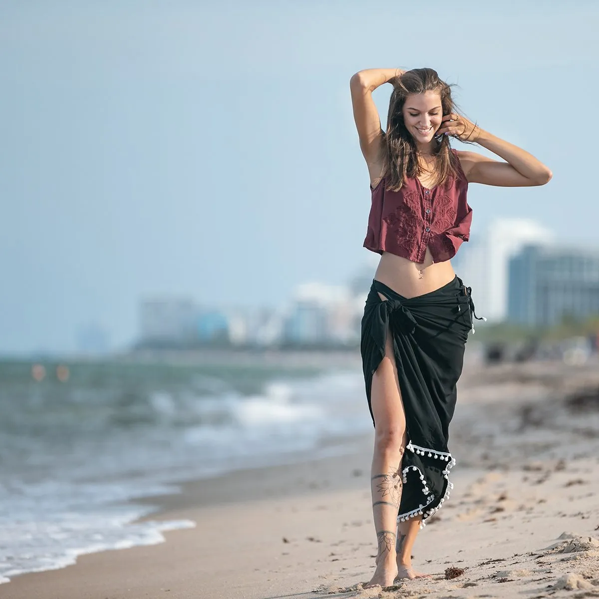 Sarong with pocket