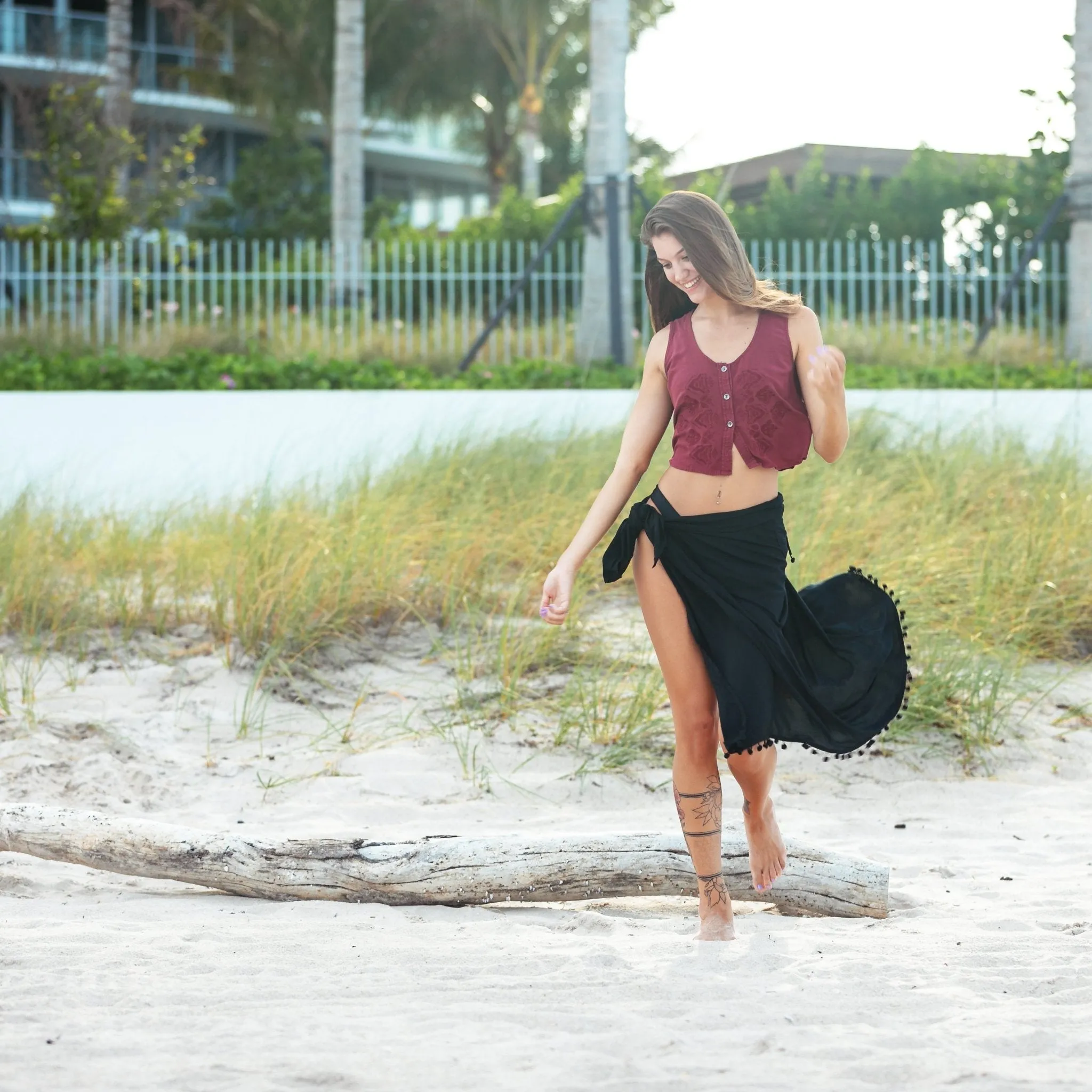 Sarong with pocket