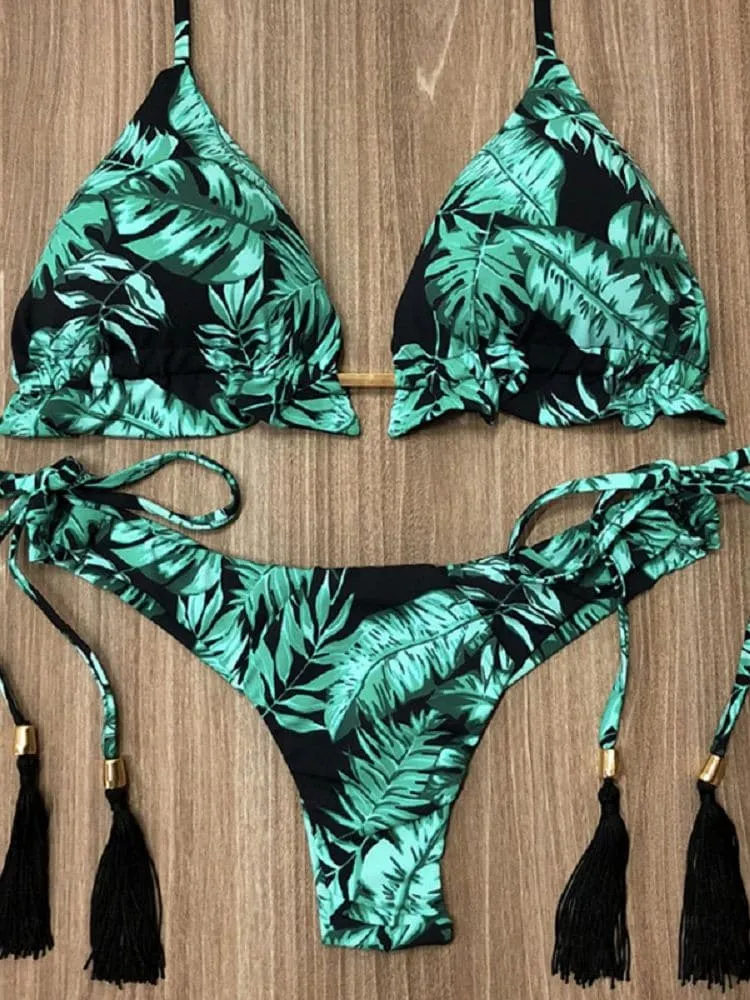Sexy Push-Up Bikinis - Flattering Low Waist Design with Underwire Support