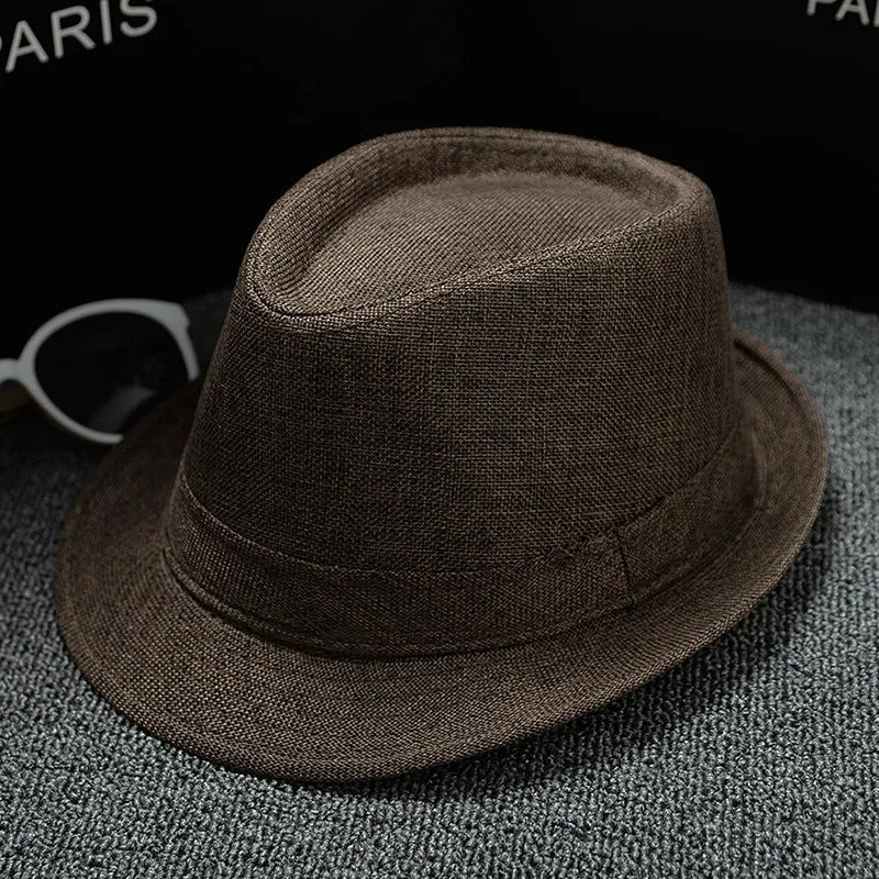 Solid color small hat jazz hat