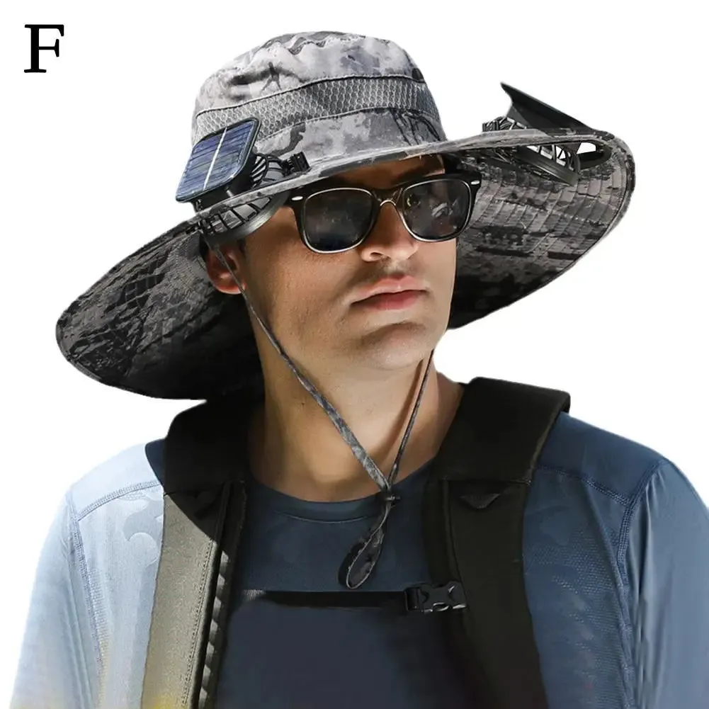 Sunshade Fan Hat Solar Charging