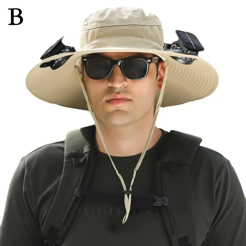 Sunshade Fan Hat Solar Charging