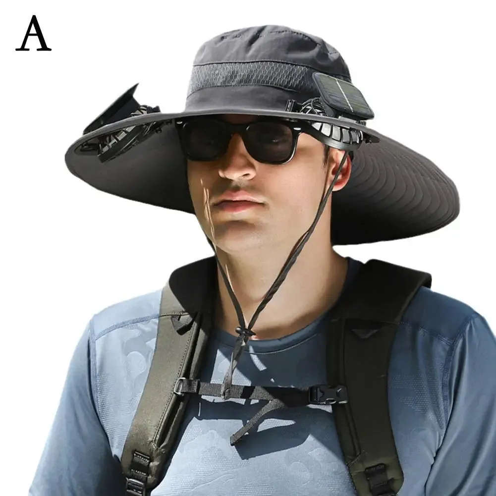 Sunshade Fan Hat Solar Charging