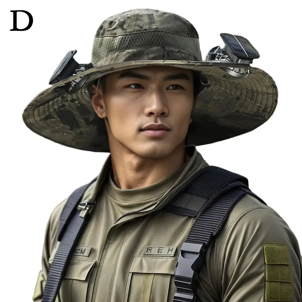 Sunshade Fan Hat Solar Charging
